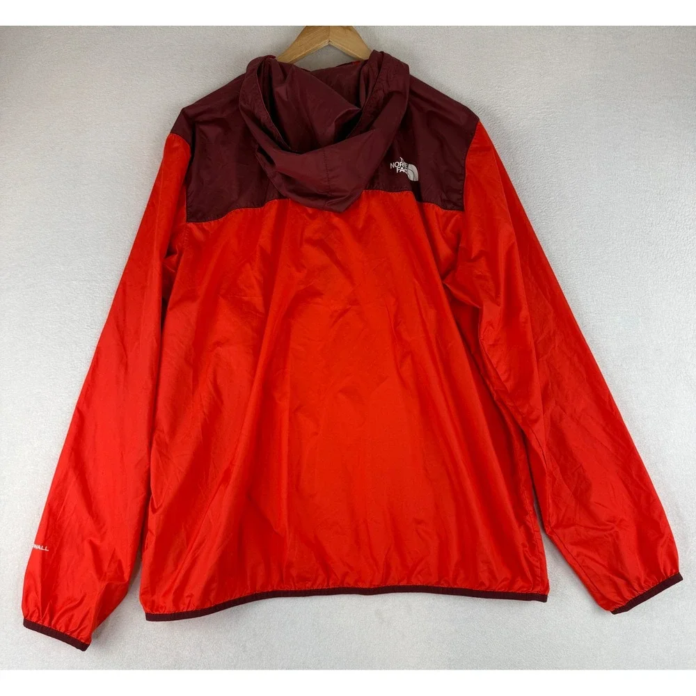 The North Face Fanorak 2.0 Jacket Mens XL Orange Burgundy Windbreaker NF0A3FZL